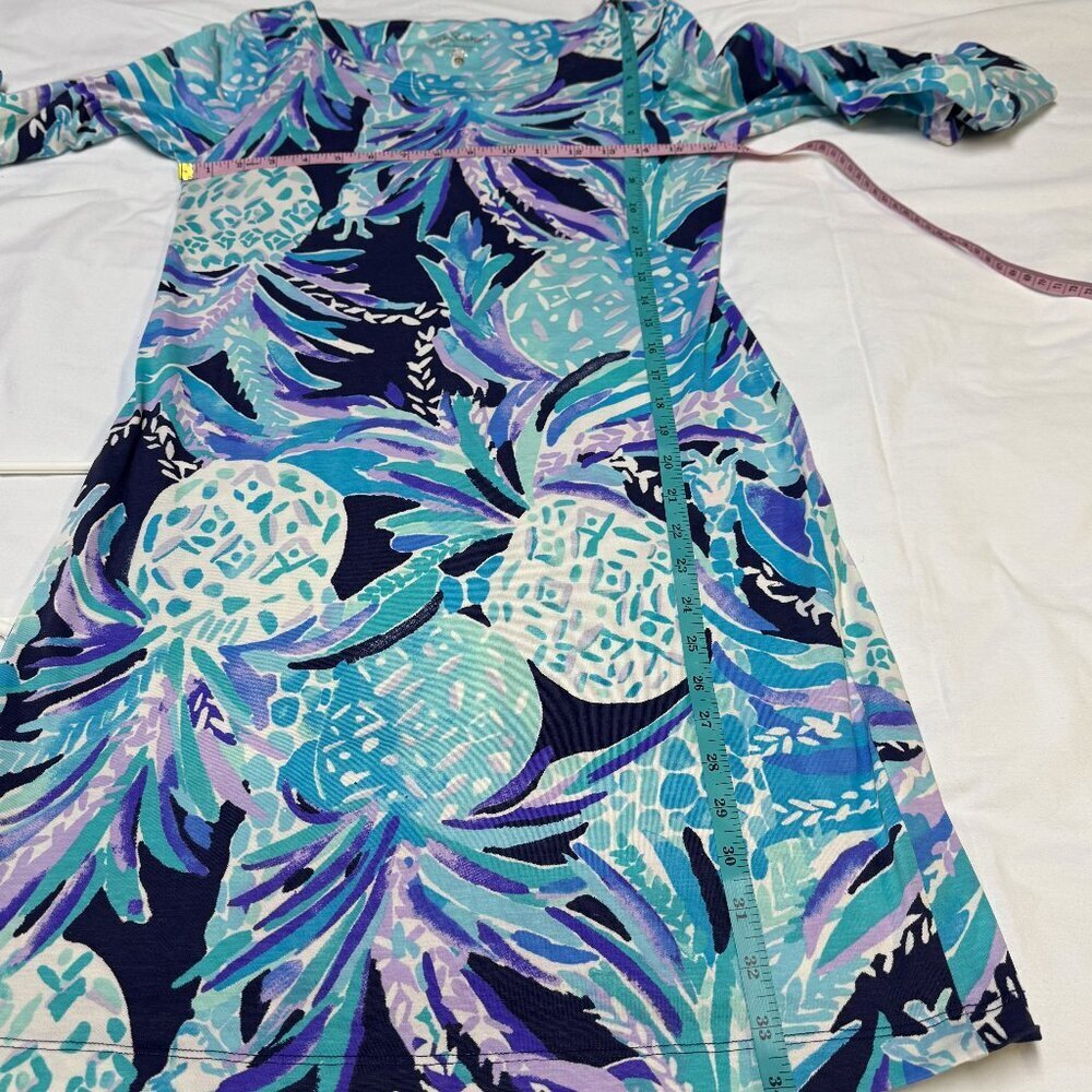 Lilly Pulitzer Hollee Dress Small Pineapple Party Print EUC - Picture 9 of 11